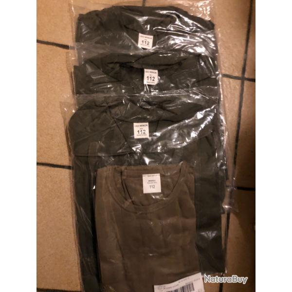 3 chemises F 112 XL et 1 T shirt coyote 112 xl