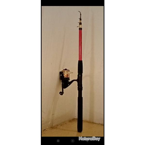 Moulinet neuf + lancer de 2,10m offert, de la grande marque Sert, compact et lger