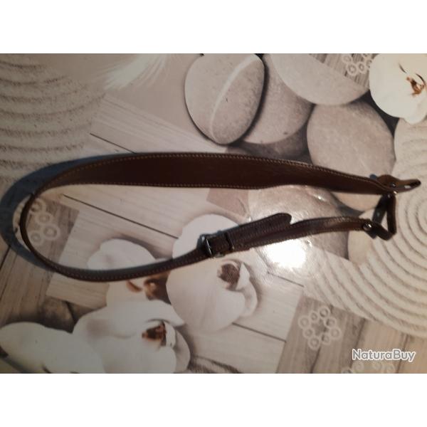 Bretelle cuir pour fusil et ou carabine