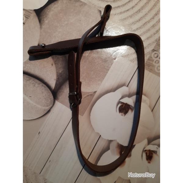 Bretelle cuir pour fusil ou autre