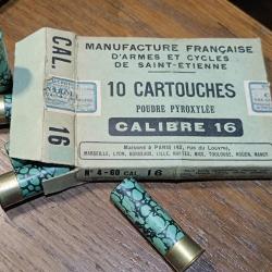 CARTOUCHES DE LA MANUFACTURE FRANCAISE D ARMES ET CYCLES DE SAINT ETIENNE