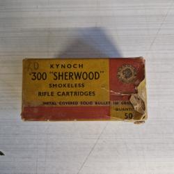 Boite original avec  30 cartouches rares calibre 300 Sherwood