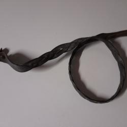 Bretelle cuir tressée