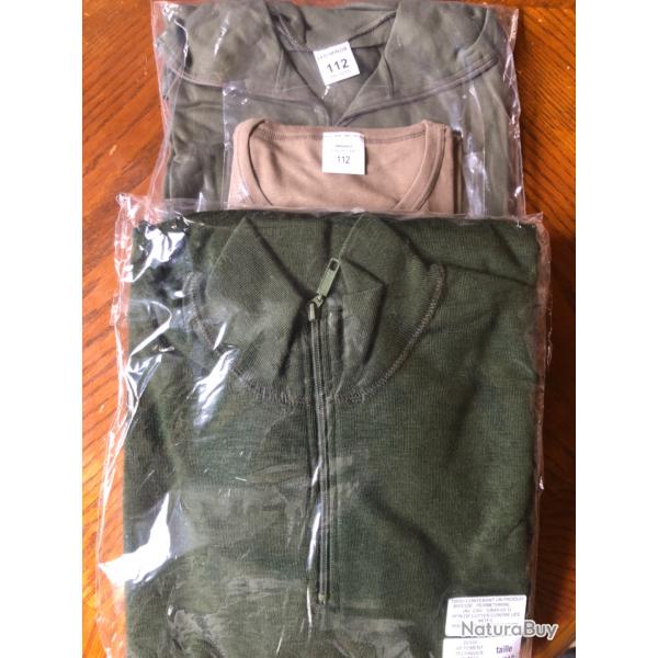 Lot 1 chemise F1 XL 1 T shirt coyote XL et 1 vtement technique trs chaud XL