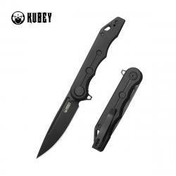 Couteau Kubey Mizo Black Lame Acier 14C28N Manche G10 Liner Lock IKBS Clip KUB312P