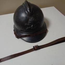 Jugulaire cuir pour casque Adrian Mle.15 ww1
