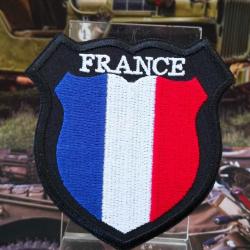 Patch France à coudre ou à thermocoller Hauteur : 80 mm Largeur : 80 mm