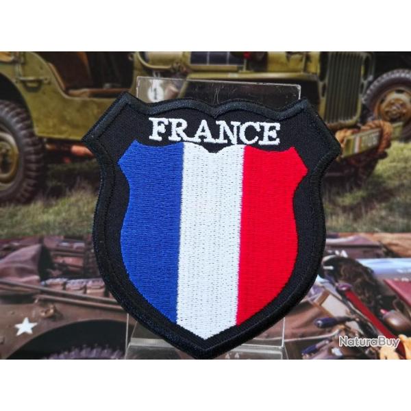 Patch France  coudre ou  thermocoller Hauteur : 80 mm Largeur : 80 mm