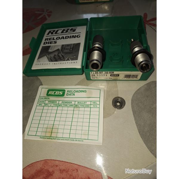 RCBS jeu d outils 280 REM + shell holder  occasion TBE vendu par poudrenoirepro