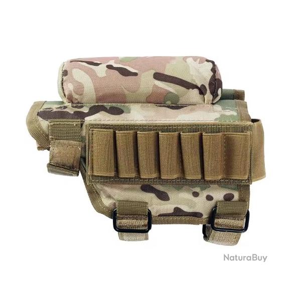 Repose Joue Militaire Tactique pour Fusil Ambidextre avec Porte-Munitions