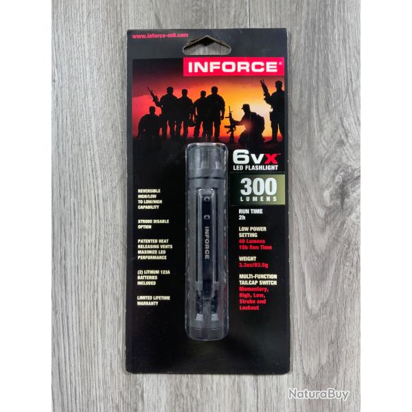 Lampe 6 VX 300 Lumens Inforce Noir