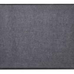 Paillasson gris 90x60 cm PVC polyester antidérapant pratique entretien facile