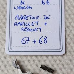 PIÈCE SMITH & WESSON MOD 66 - K FRAME - ARRETOIR DE BARILLET + RESSORT