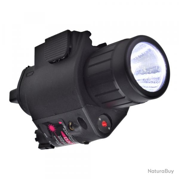 Combo Lampe Torche LED + Laser Rouge + contacteur dport Compatible GS50 / PB50