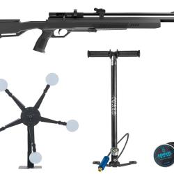 Pack carabine PCP Crosman Icon 19,9 J + pompe + cible + plombs