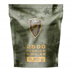 Billes pour arme BB Elite Force - Blanche - 6 mm 0,2g x2500
