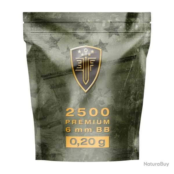 Billes pour arme BB Elite Force - Blanche - 6 mm 0,2g x2500