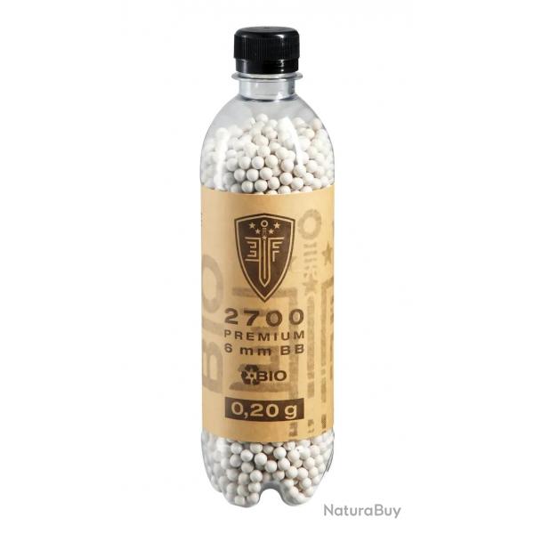 Billes pour arme BB Elite Force Bio - Blanche - 6 mm 0,2g x2700