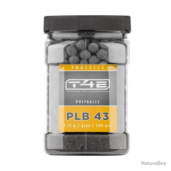 Billes pour arme de dfense T4E Synthtiques pour plinking - Cal. 43 x500
