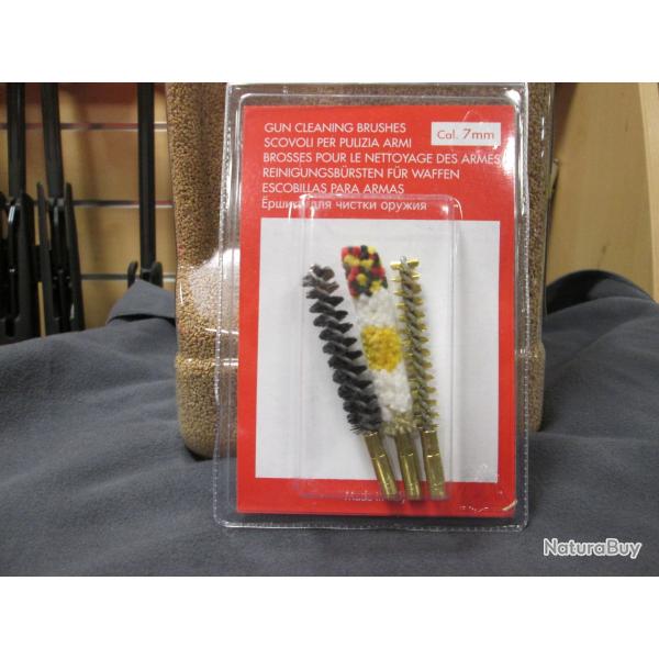 kit 3 brosses de nettoyage pour le 7mm