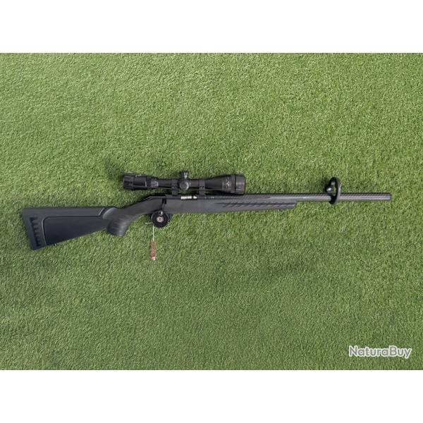 Pack Ruger American Rimfire Custom Silencieux Carbone 22LR + Lunette 3-9x40mm + Housse