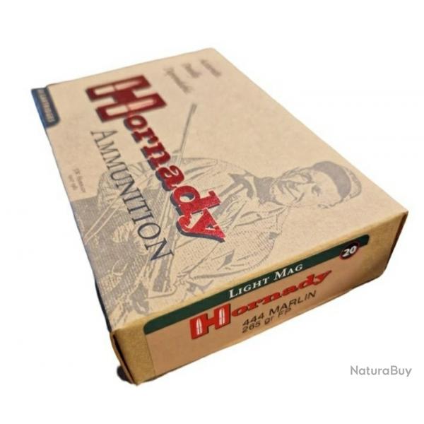 Balles Hornady 444 Marlin 265 grains (2 botes de  20)