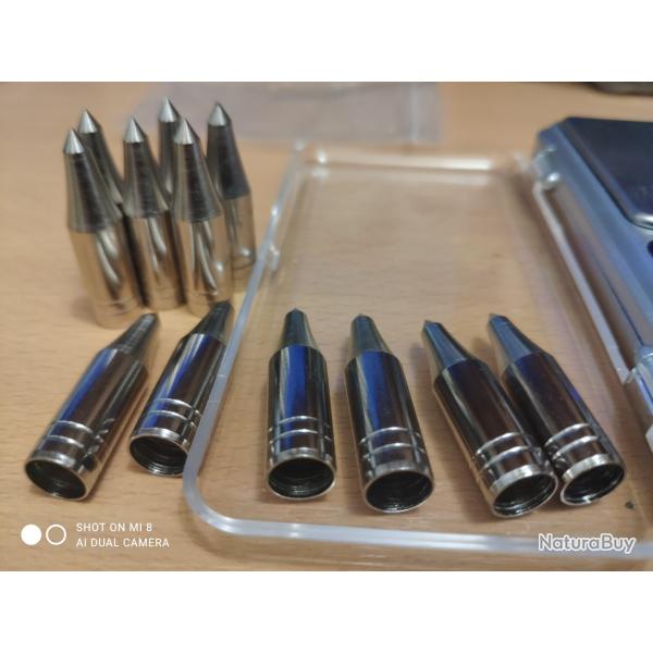 Pointes de flche Futs Bois Stainless Tophat field classic 3D (par 11) - 5/16 / 85 grains