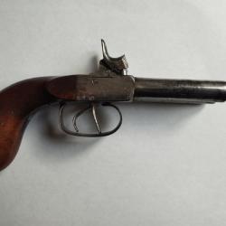 Pistolet double  à percussion