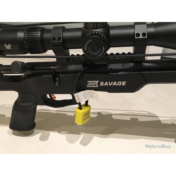 CARABINE 22 SAVAGE B22 PRECISION DE 2023 + BIPIED + COLLIERS + LUNETTE VORTEX VENOM + CHARGEUR SUPP