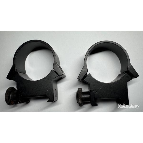 Colliers de montage pour lunette 30mm - Rail Picatinny/Weaver (A1123-30)
