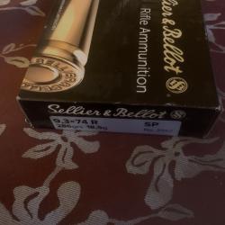 UNE BOITE NEUVE DE 9,3 X 74 R SELLIER § BELLOT 18,5 G