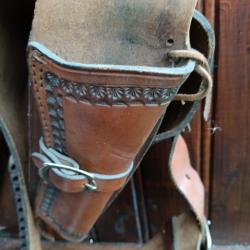 Holster et ceinture cuir western