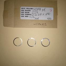 triggershims, rondelles de calage (résoudre le soucis de percussion sur les webley & scott 22lr)