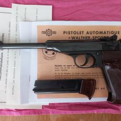 Vend  pistolet  walther / manurhin  PP sport  cal  22 lr