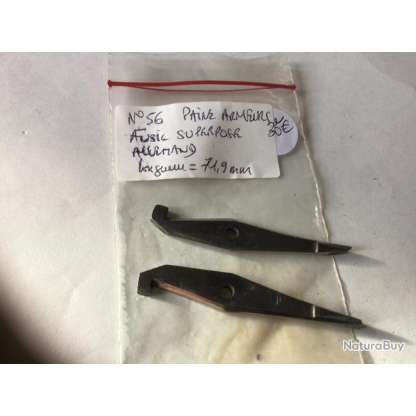 VENDU PAR LE-CUIRASSIER N56 PAIRE D'ARMEURS DE FUSIL ARTISANAL ALLEMAND