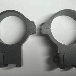 COLLIERS DE MONTAGE POUR LUNETTE 30MM - RAIL 11MM - NEUFS (TM58-1)