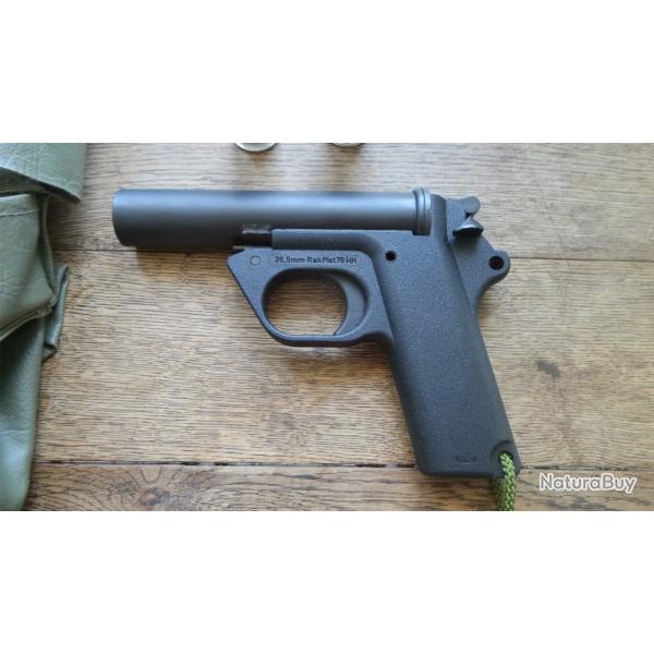 EXCEPTIONNEL PISTOLET LANCE FUSÉE ALLEMAND H&K, DESTINÉ À L'ARMÉE SUISSE DES ANNÉES '70, COMME NEUF!