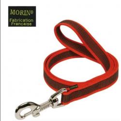 Laisse gomme avec poignée - Rouge