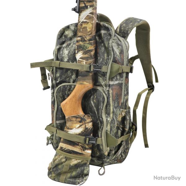 Sac à Dos Camouflage Etanche Grande Capacité Chasse Multi-Poches avec Porte-Fusil/Pistole Vert Camo