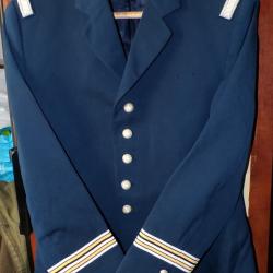 VESTE D'UNIFORME DE COMMISSAIRE AU GRADE DE LIEUTENANT COLONEL , TAILLE 39-40 OU M  , FABRICATION FR