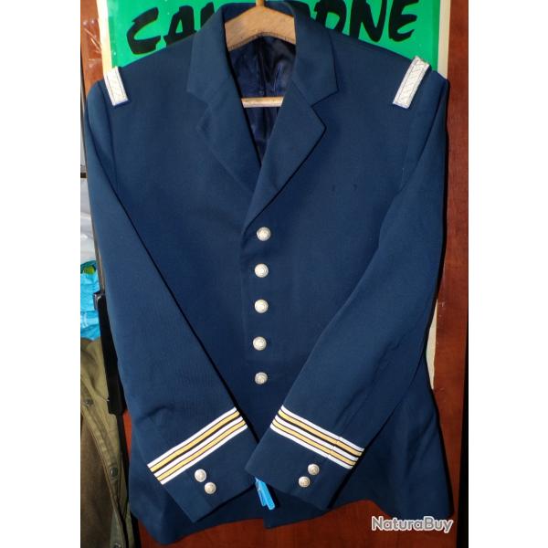 VESTE D'UNIFORME DE COMMISSAIRE AU GRADE DE LIEUTENANT COLONEL , TAILLE 39-40 OU M  , FABRICATION FR