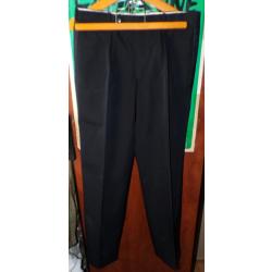 PANTALON NOIR D'UNIFORME DE CEREMONIE DE L'ARMEE FRANCAISE AVEC GALON NOIR LE LONG DES JAMBES , TAIL