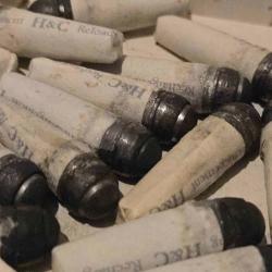 96 Cartouches papiers cal 36 + 96 amorces + 50 ogives + graisse