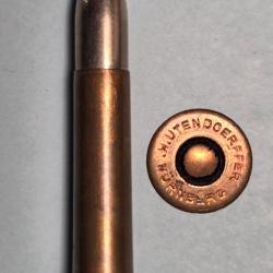 Une rare cartouche de chasse Suisse 10,75 x 45 R Grundig  /RWS Hutendoerffer Nurneberg