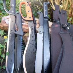 Lot de 5 Machette Kuukkri Lame Acier 3Cr13 Manche ABS Etui LOT POUR REVENDEURS Survie Outlaw Alaska