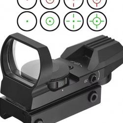 Visée à points rouge/vert chasse optique réfléchissant holographique vue tactique métal quatre point