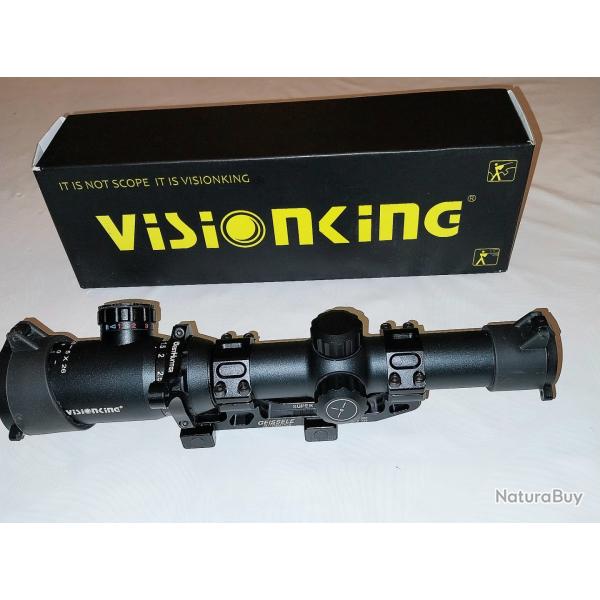 Lunette de battue VISION KING 1,25-5 x 26 jamais montée sur une carabine