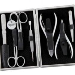 Trousse manucure 7 pièces Alpen 6885R.black