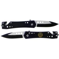 Couteau de poche Swat avec coupe-ceinture, brise-vitre et ouverture assistée