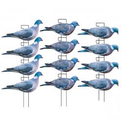 Formes silhouette pigeon ramier Final Approach x12